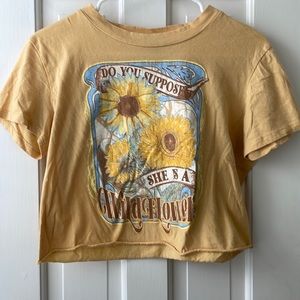 Altar’d state sunflower crop top